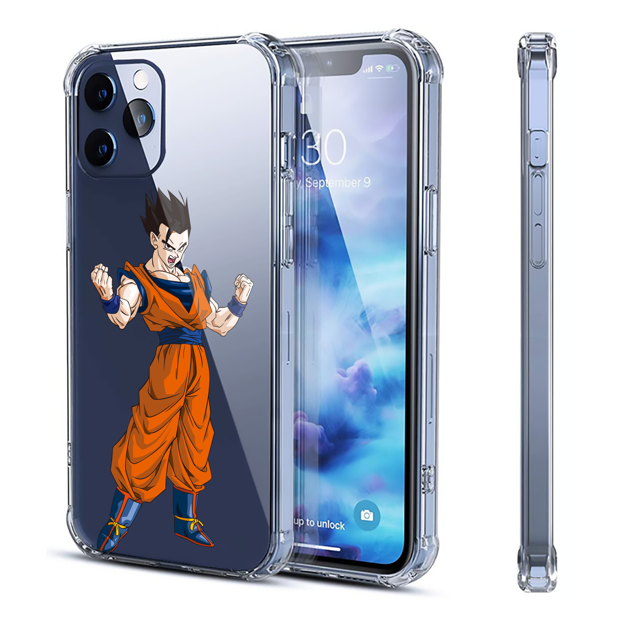 （画像用） ドラゴンボール 孫 悟飯（そんごはん）DRAGON BALL Son Gohan 【iPhone 12シリーズ対応】透明スマホケース（クリアソフトケース）